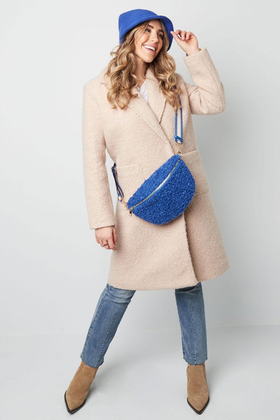 Manteau subtil teddy Beige S Image2